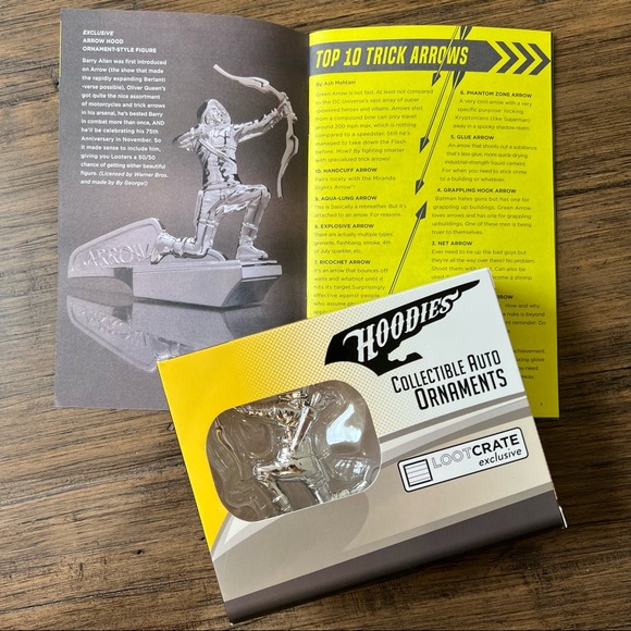 Hoodies Green Arrow Collectible Auto Ornaments, Loot Crate Exclusive - Picture 1 of 11